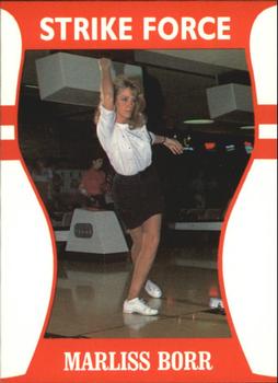 1991 Little Sun Ladies Pro Bowling Tour Strike Force #24 Marliss Borr Front